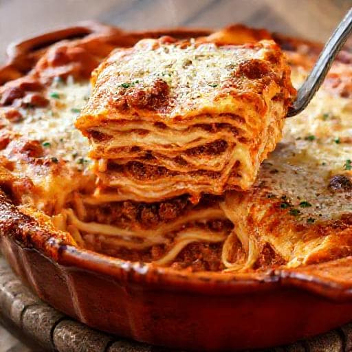Hagyományos Lasagne Bolognai Módra