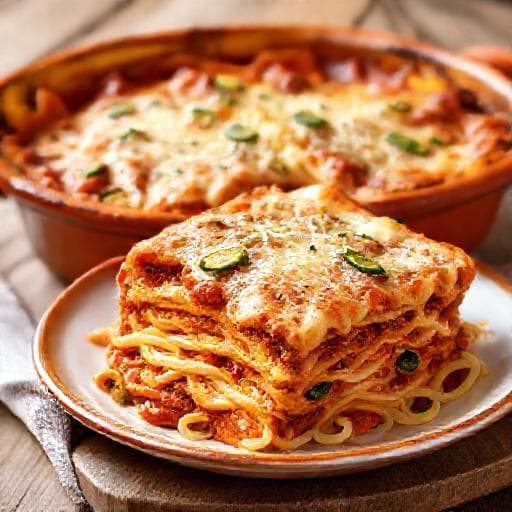 Lasagne Bolognai Módra Zöldségekkel