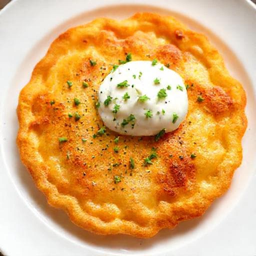 Gyors Lángos (Serpenyőben Sütve)