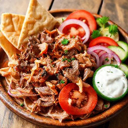 Klasszikus Görög Gyros Tál