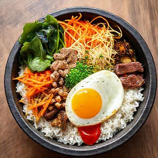 Klasszikus Bibimbap