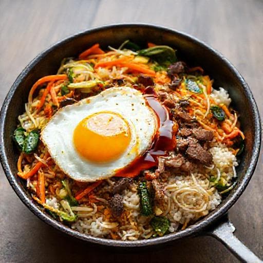 Gyors Bibimbap (Serpenyős Változat)