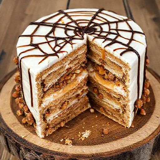 Eszterházy-torta karamellás-mogyorós csavarral