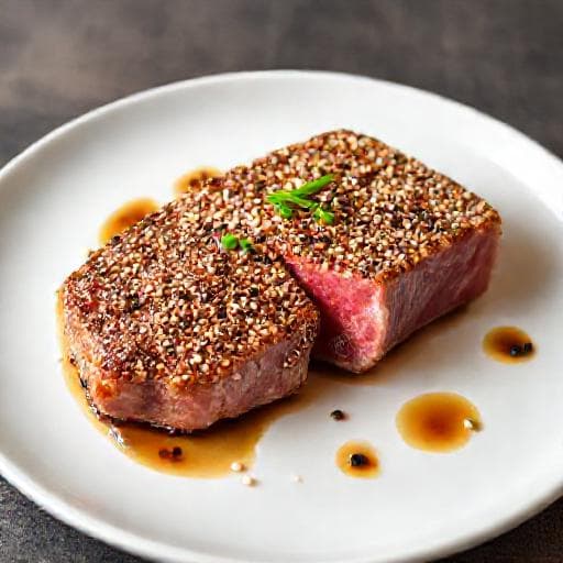 Klasický tuniakový steak so sezamom