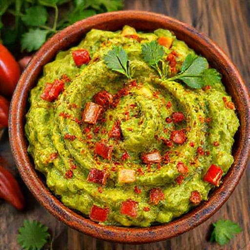 Avokádová nátierka s paradajkami a chilli