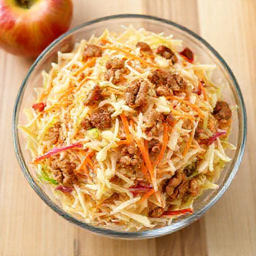 Coleslaw s jablkom a orechmi