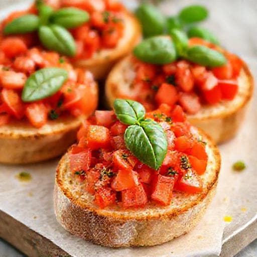 Klasická bruschetta s paradajkami