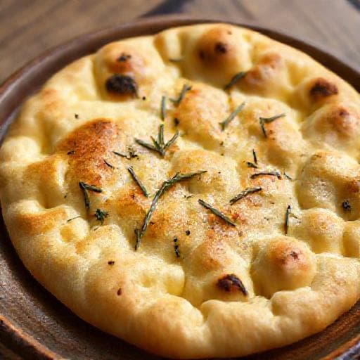 Rýchla Focaccia s rozmarínom z panvice