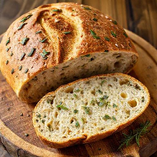 Ciabatta s bylinkami a cesnakom