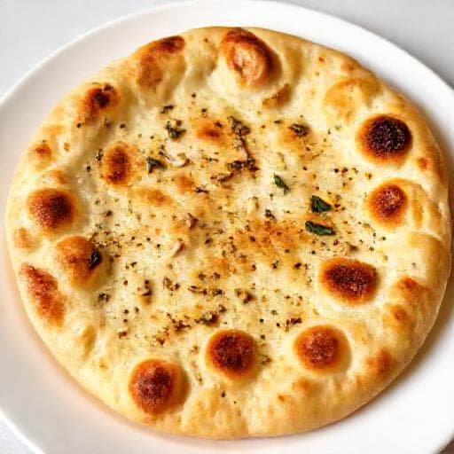 Rýchly cesnakový naan zo sušeného droždia
