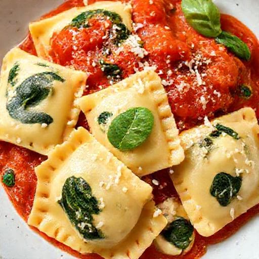 Klasické Ravioli s ricottou a špenátom