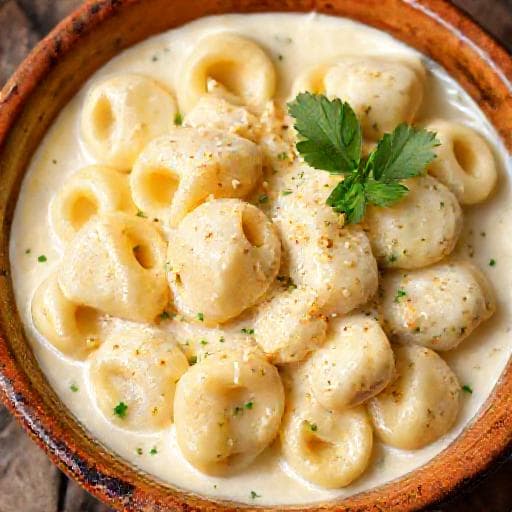 Tortellini so smotanovou omáčkou (Klasické)