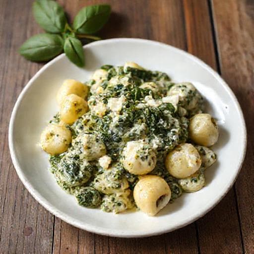 Klasické Gnocchi so Špenátom a Ricottou