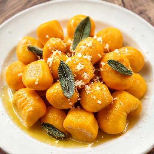 Klasické tekvicové gnocchi s maslom a šalviou