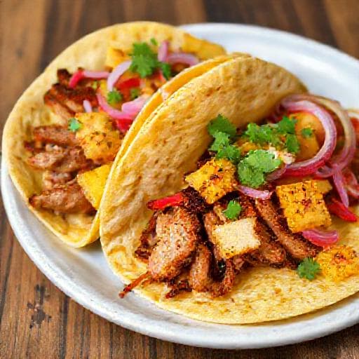 Rýchle Tacos al Pastor (Panvica)