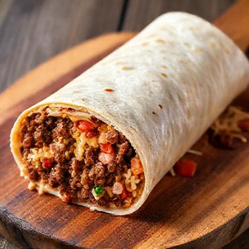 Klasický hovädzí burrito
