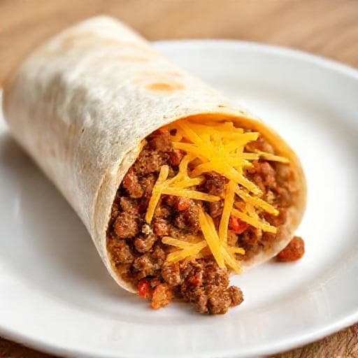 Rýchle hovädzie burrito
