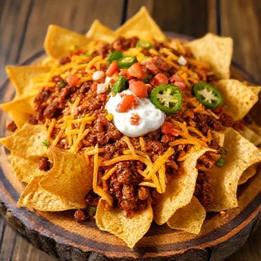 Klasické Nachos s Chilli con Carne a Syrom