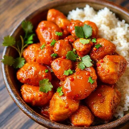 Pomarančové kurča s chilli a zázvorom