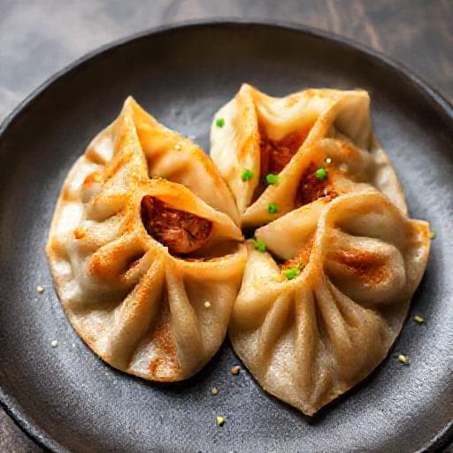 Gyoza s bravčovým mäsom a kimči