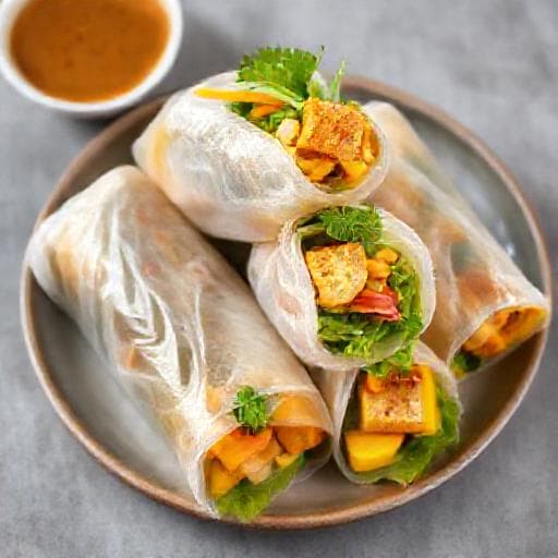 Letné Závitky s Tofu a Mango