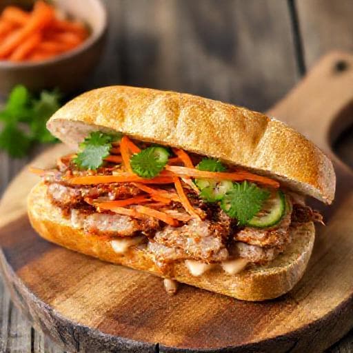Rýchle Bánh mì s bravčovým mäsom