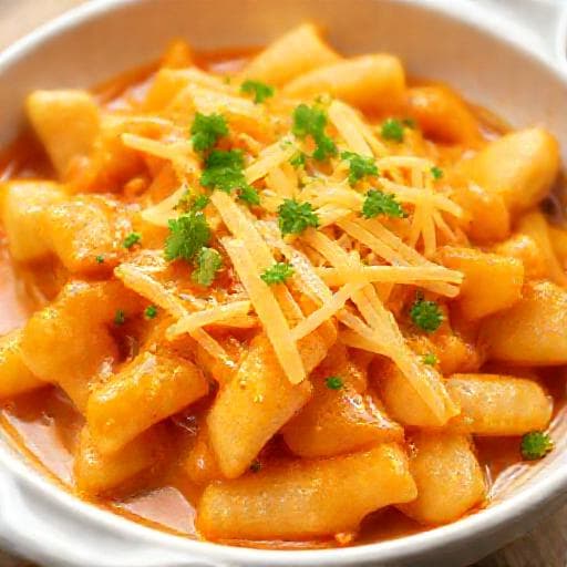 Tteokbokki s Cheddarom