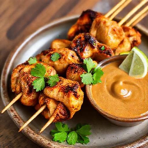 Tradičné Kuracie Satay