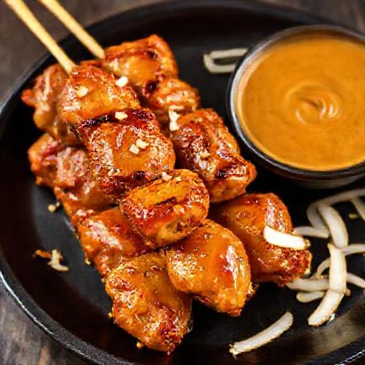 Kuracie Satay s Kokosovou Polevou a Zázvorom