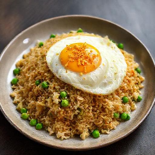Nasi Goreng Sederhana (Rýchly Nasi Goreng)