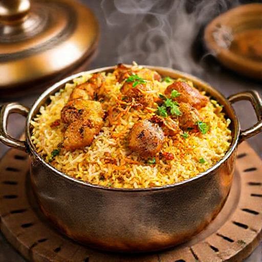 Hyderabadi kuracie biryani