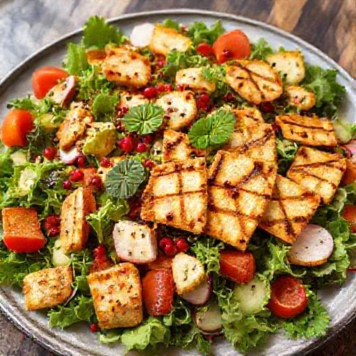 Fattoush s Grilovaným Halloumi