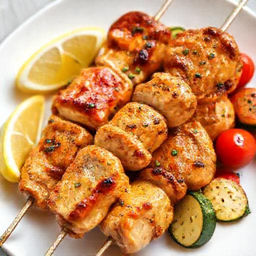 Kuracie Souvlaki s Medovo-Horčicovou Marinádou