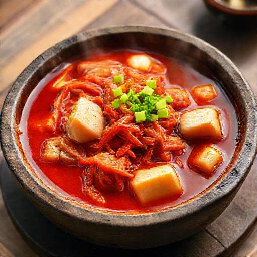 Tradičné Kimchi Jjigae