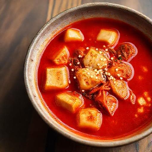 Rýchle Kimchi Jjigae