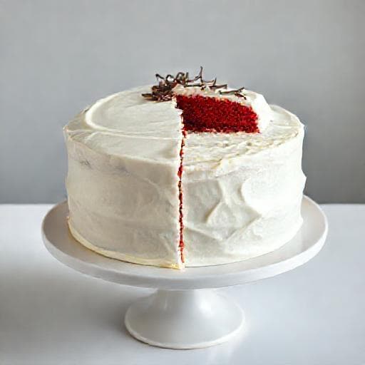 Klasická Červená zamatová torta