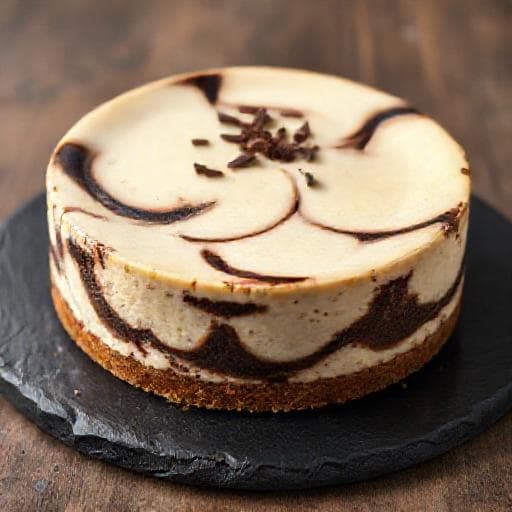 New York Cheesecake s čokoládovým swirlom