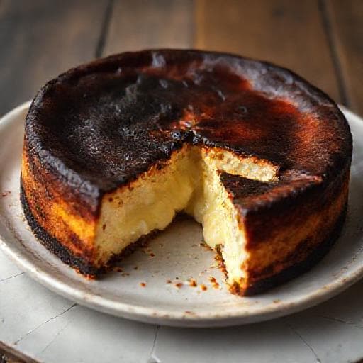 Tradičný Baskický cheesecake