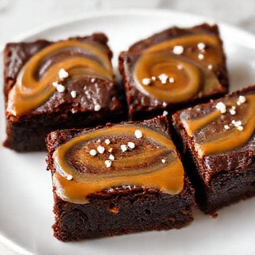 Brownies s morskou soľou a karamelom