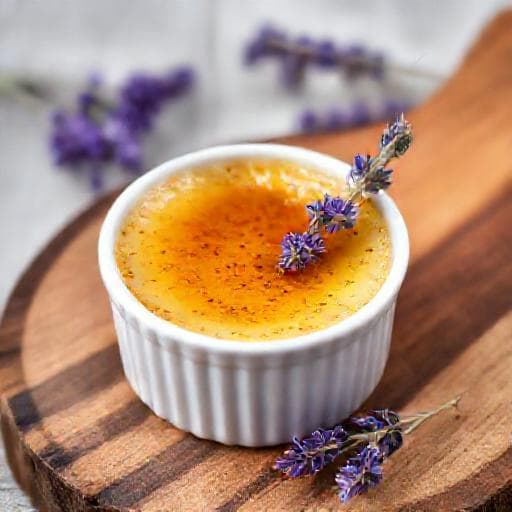 Crème brûlée s levanduľou a medom