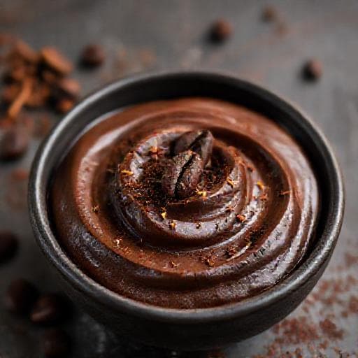 Čokoládová pena s kávou a chilli