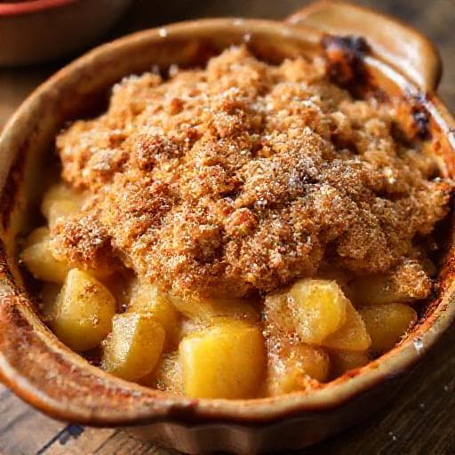 Klasický Jablkový Crumble