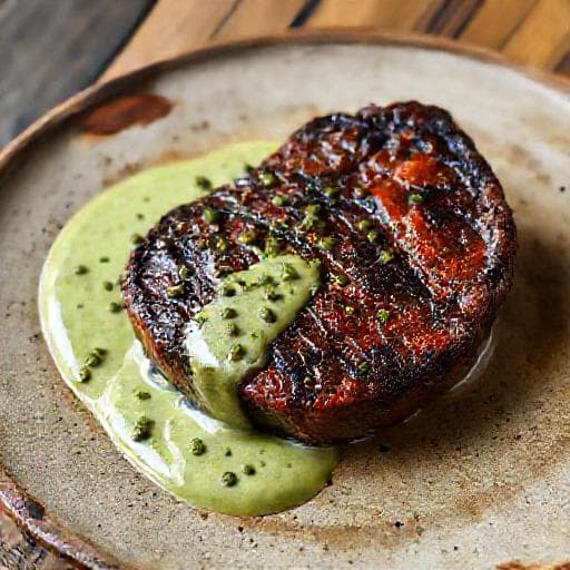 Rýchly hovädzí steak s omáčkou zo zeleného korenia