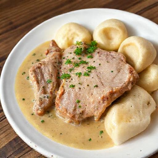 Klasické bravčové stehno na smotane