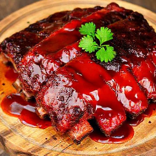 Klasické bravčové rebierka v barbecue omáčke