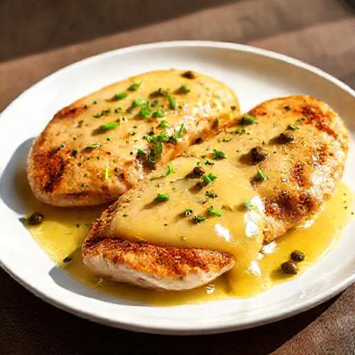 Kurča Piccata s Citrónovým Maslom a Bylinkami
