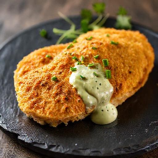 Kurací Cordon Bleu s Bylinkovou Omáčkou