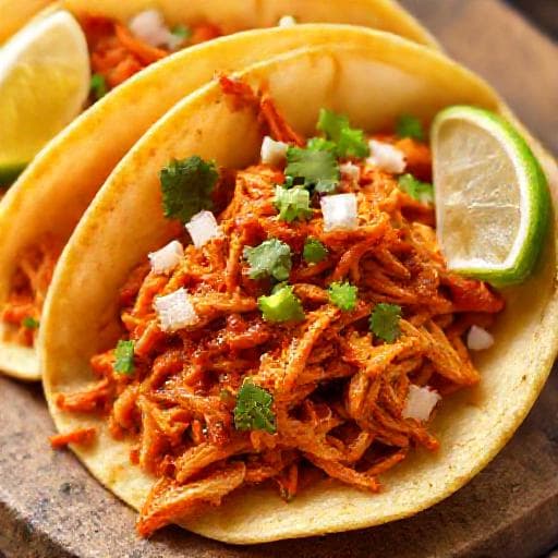 Trhané kuracie mäso na mexický spôsob (Tacos)