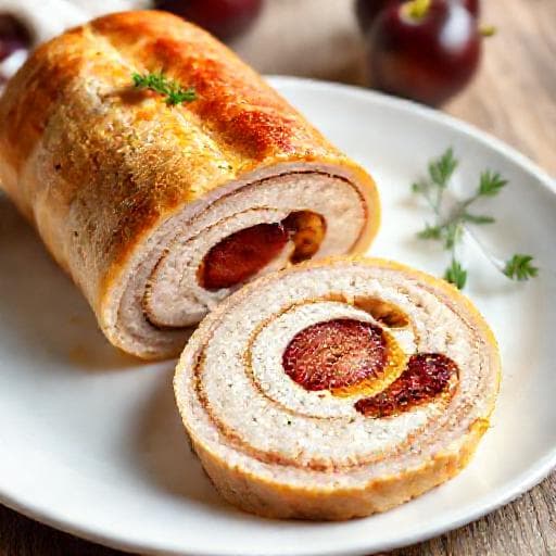 Rýchla morčacia roláda so slivkami