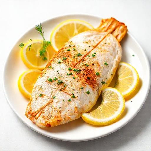 Peixe na Air Fryer Clássico com Limão e Ervas